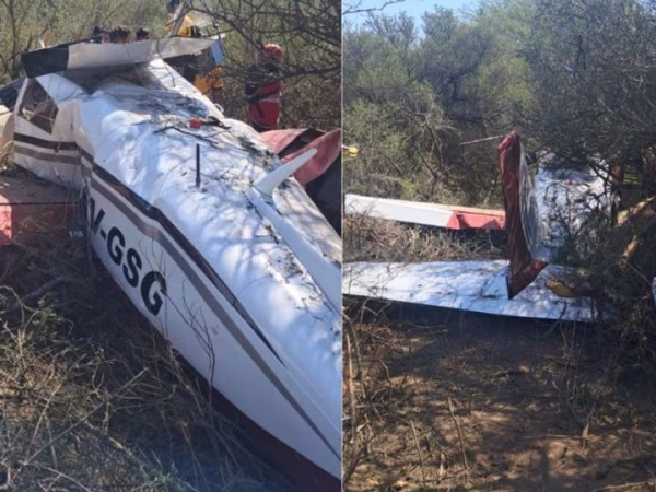 Se estrelló una avioneta en Córdoba y cinco personas fueron hospitalizadas